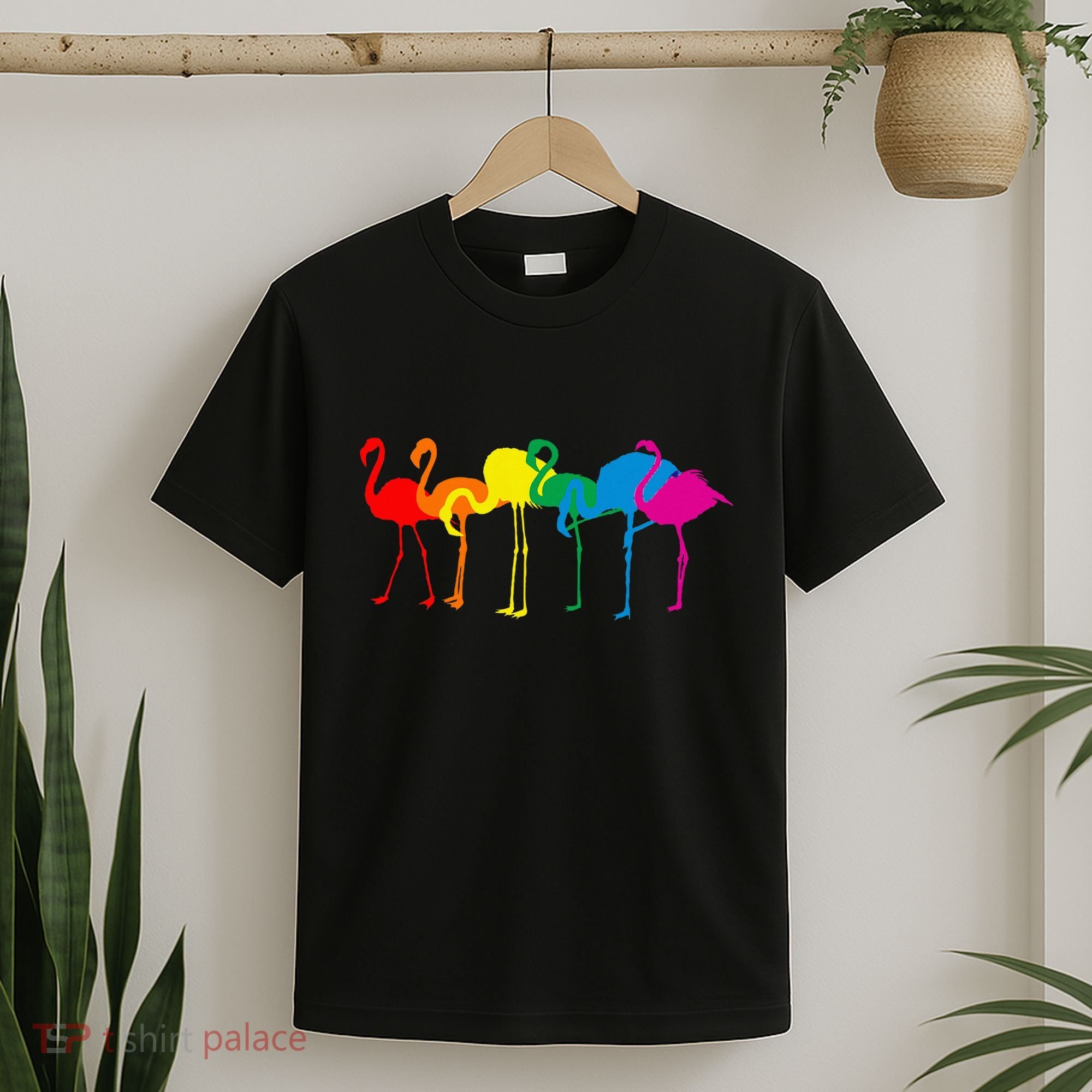 Cute Flamingo Rainbow Flamingo T-Shirt