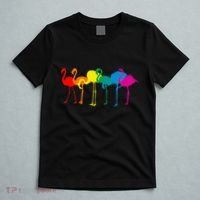 Cute Flamingo Rainbow Flamingo T-Shirt thumb 5