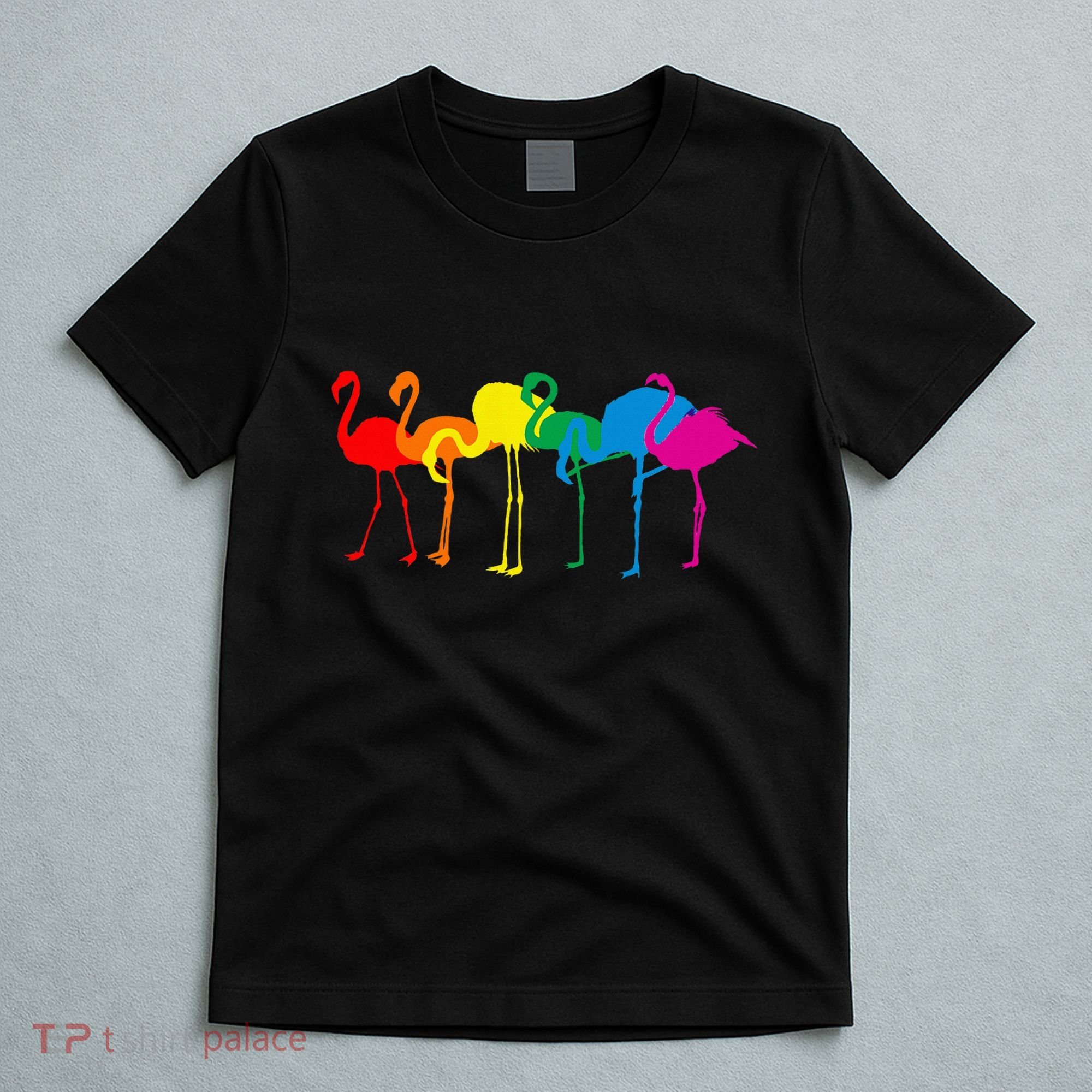 Cute Flamingo Rainbow Flamingo T-Shirt
