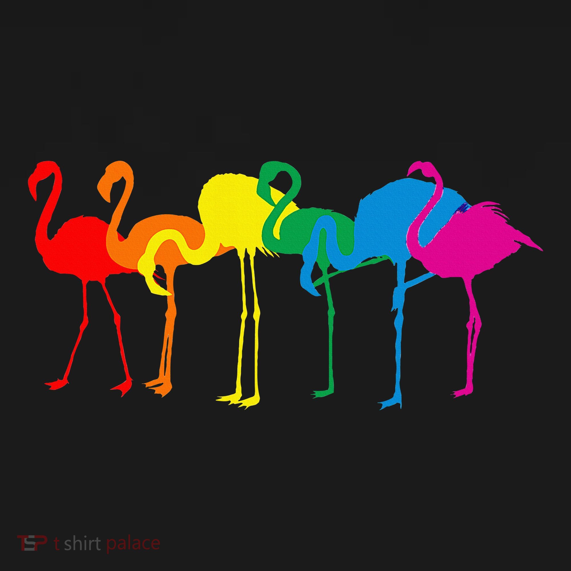 Cute Flamingo Rainbow Flamingo T-Shirt