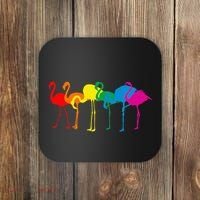 Cute Flamingo Rainbow Flamingo Coaster thumb 0