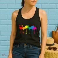 Cute Flamingo Rainbow Flamingo Women's Tank Top thumb 2
