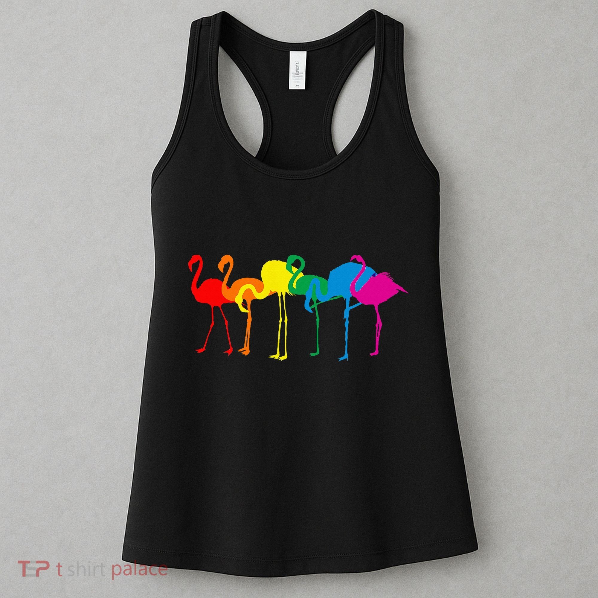 Cute Flamingo Rainbow Flamingo Women's Tank Top