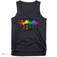 Cute Flamingo Rainbow Flamingo Tank Top thumb 0