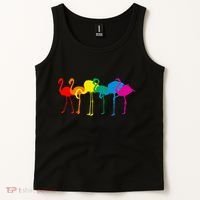 Cute Flamingo Rainbow Flamingo Tank Top thumb 2