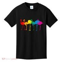 Cute Flamingo Rainbow Flamingo Kids T-Shirt thumb 0