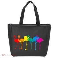 Cute Flamingo Rainbow Flamingo Tote Bag thumb 0
