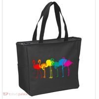 Cute Flamingo Rainbow Flamingo Tote Bag thumb 2