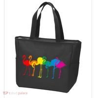 Cute Flamingo Rainbow Flamingo Tote Bag thumb 3