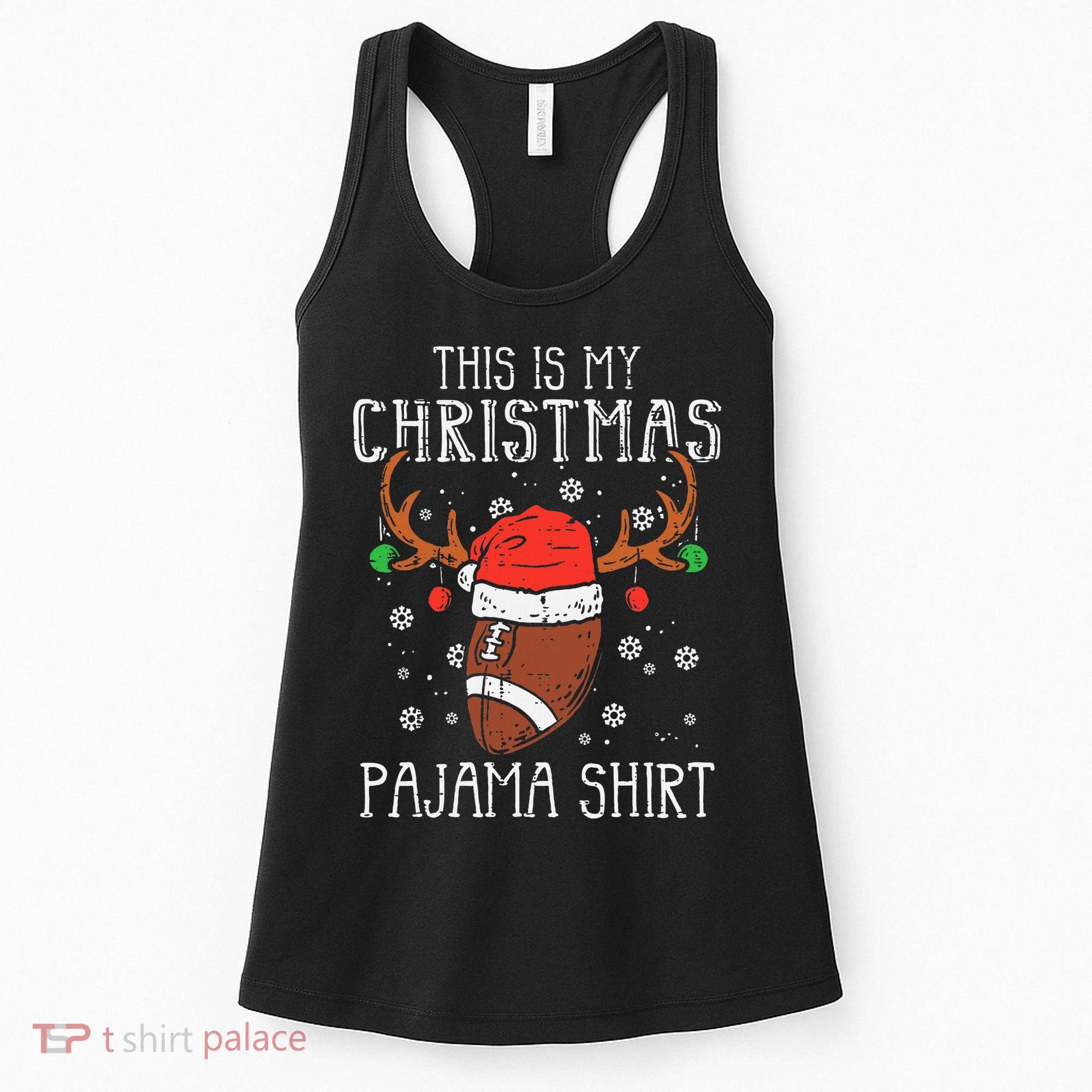 Christmas Football Sports Festive Game Women's Tank Top