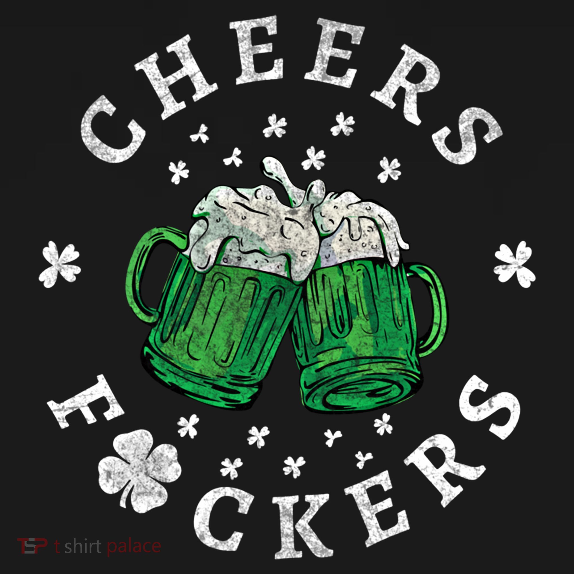 Cheers Fckers St Patricks Day Beer Drinking Funny Gift Mousepad