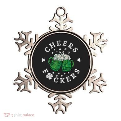 Cheers Fckers St Patricks Day Beer Drinking Funny Gift Ornament