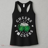Cheers Fckers St Patricks Day Beer Drinking Funny Gift Women's Tank Top thumb 3