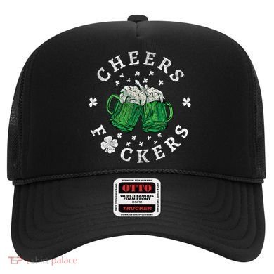 Cheers Fckers St Patricks Day Beer Drinking Funny Gift Hat