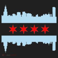 Chicago Flag Skyline Women's Sweatshirt thumb 2