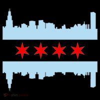 Chicago Flag Skyline Backpack thumb 2