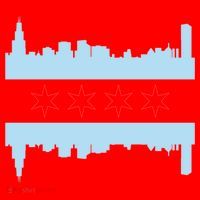 Chicago Flag Skyline Santa Hat thumb 1