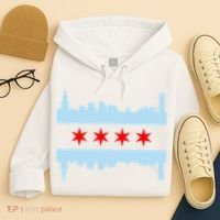 Chicago Flag Skyline Hoodie thumb 4