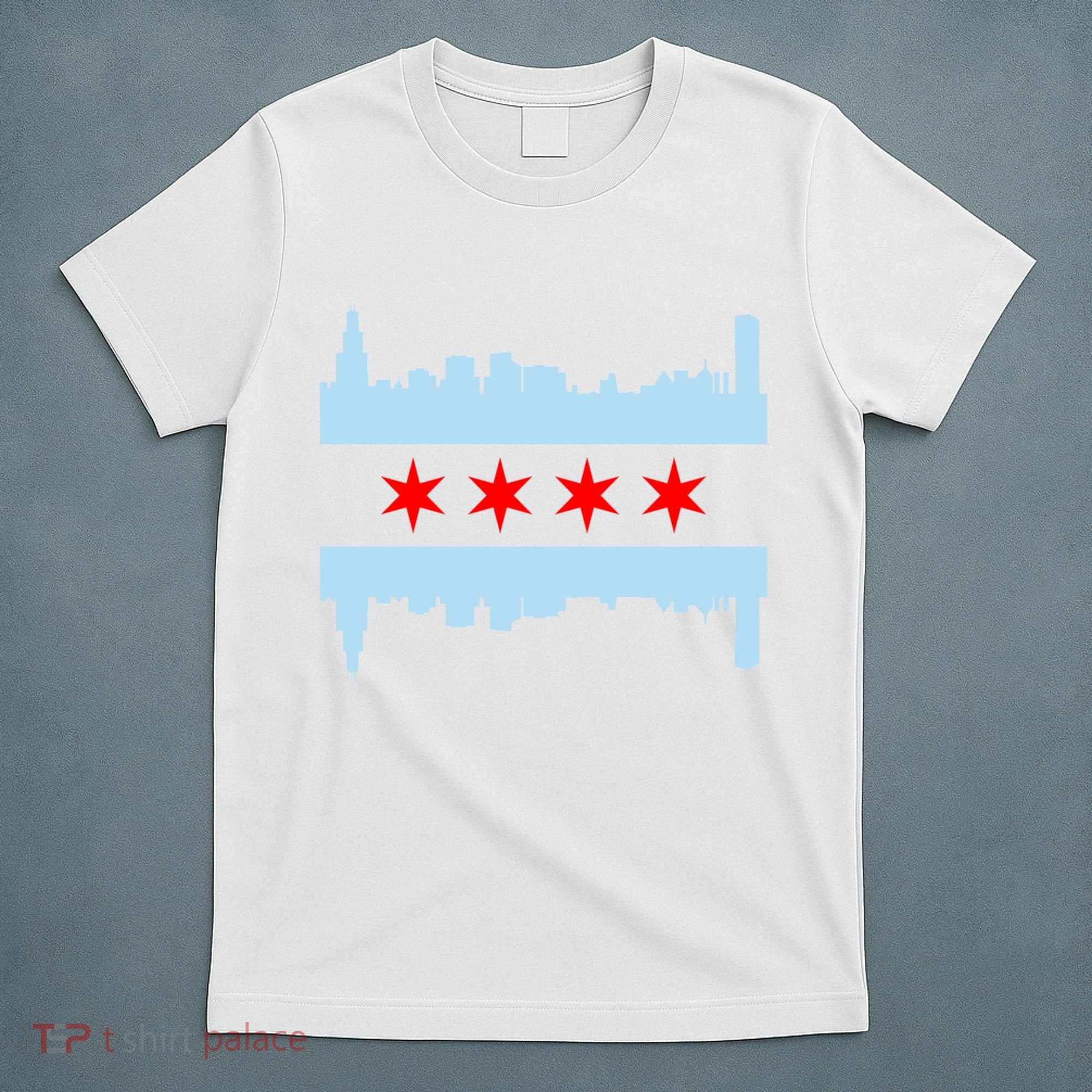 Chicago Flag Skyline T-Shirt