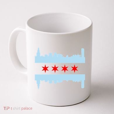 Chicago Flag Skyline Coffee Mug