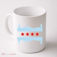Chicago Flag Skyline Coffee Mug thumb 0