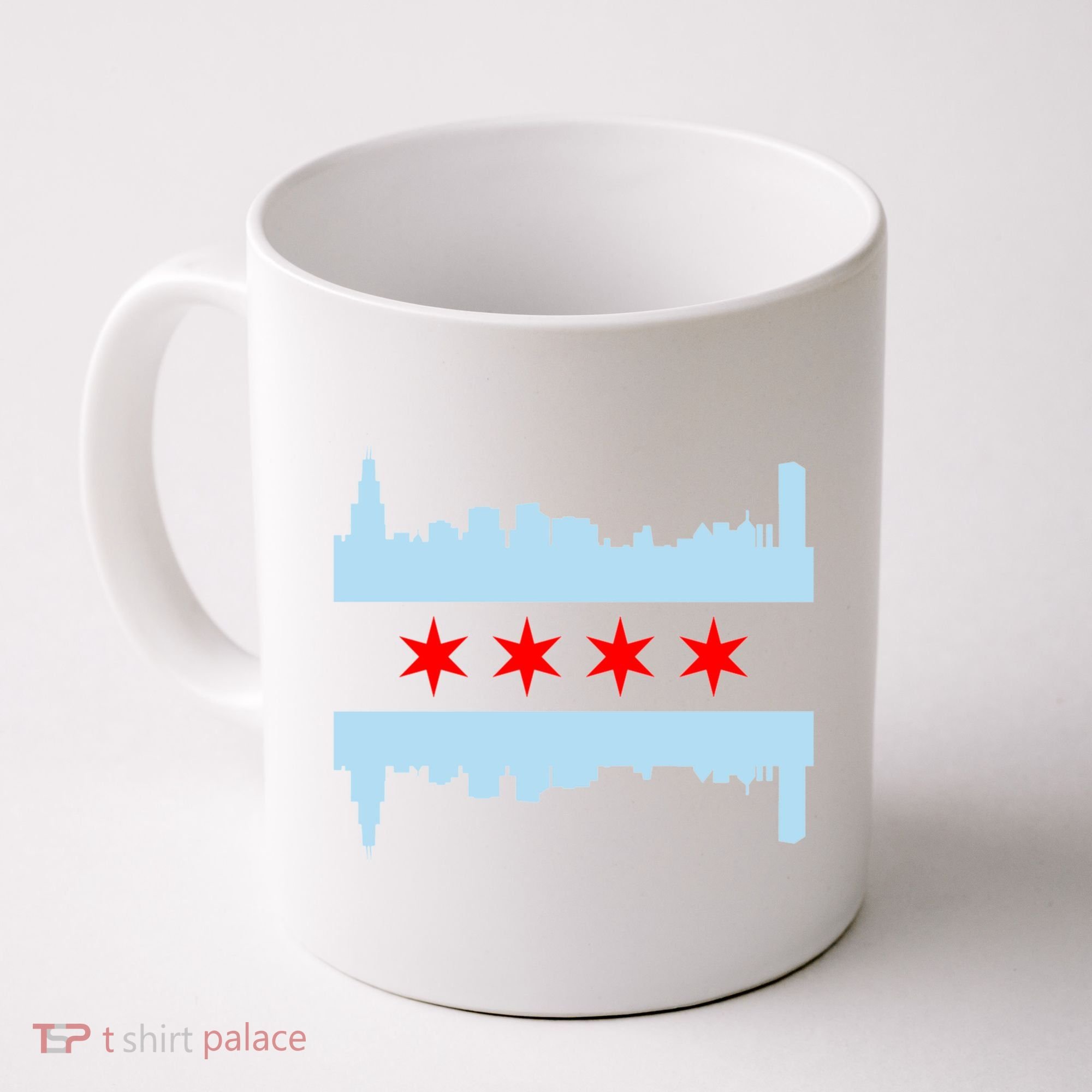 Chicago Flag Skyline Coffee Mug