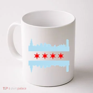 Chicago Flag Skyline Coffee Mug
