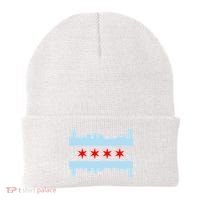Chicago Flag Skyline Beanie thumb 0