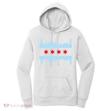 Chicago Flag Skyline Women's Hoodie