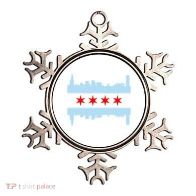 Chicago Flag Skyline Ornament