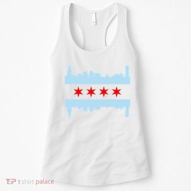 Chicago Flag Skyline Women's Tank Top