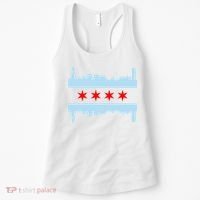 Chicago Flag Skyline Women's Tank Top thumb 0