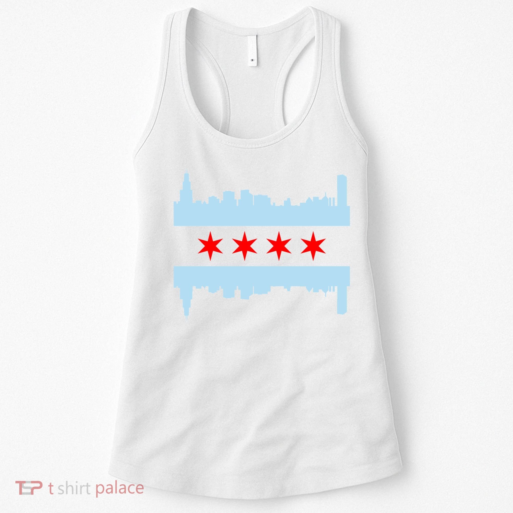 Chicago Flag Skyline Women's Tank Top
