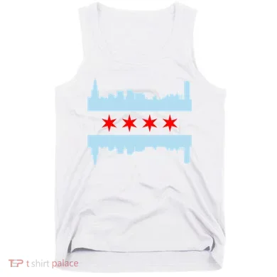 Chicago Flag Skyline Tank Top