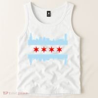 Chicago Flag Skyline Tank Top thumb 2