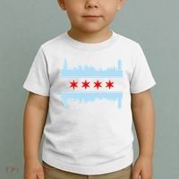 Chicago Flag Skyline Toddler T-Shirt thumb 2