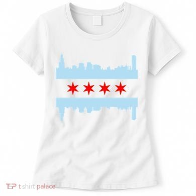 Chicago Flag Skyline Women's T-Shirt