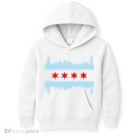 Chicago Flag Skyline Kids Hoodie thumb 0