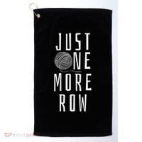 Crocheting Funny Saying Yarn Gift Golf Towel thumb 0