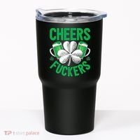 Cheers Fuckers St Patricks Day Beer Drinking Mugs Tumbler thumb 0