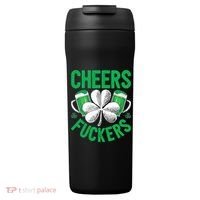 Cheers Fuckers St Patricks Day Beer Drinking Mugs 24oz Duet Stainless Steel Tumbler thumb 0