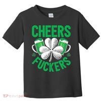 Cheers Fuckers St Patricks Day Beer Drinking Mugs Toddler T-Shirt thumb 0