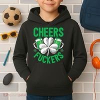 Cheers Fuckers St Patricks Day Beer Drinking Mugs Kids Hoodie thumb 2