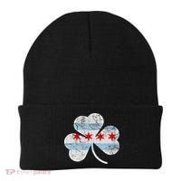 Chicago Flag Shamrock Irish St Patricks Day Family Funny Gift Beanie thumb 0