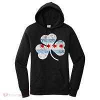 Chicago Flag Shamrock Irish St Patricks Day Family Funny Gift Women's Hoodie thumb 0
