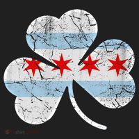 Chicago Flag Shamrock Irish St Patricks Day Family Funny Gift Hat thumb 2