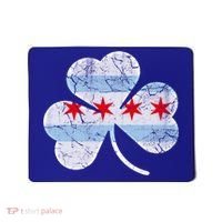 Chicago Flag Shamrock Irish St Patricks Day Family Funny Gift Mousepad thumb 0