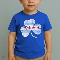 Chicago Flag Shamrock Irish St Patricks Day Family Funny Gift Toddler T-Shirt thumb 2