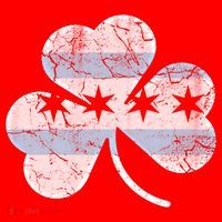 Chicago Flag Shamrock Irish St Patricks Day Family Funny Gift Santa Hat thumb 1