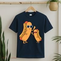 Cool Franks Sausages Weiner Fast Food Sunglasses Hot Dog T-Shirt thumb 2